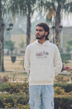 Ready x Hazara: Graphic Off-White Hoodie