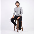 READY Lightweight Textured Long-Sleeve T-Shirt – Heather Grey
