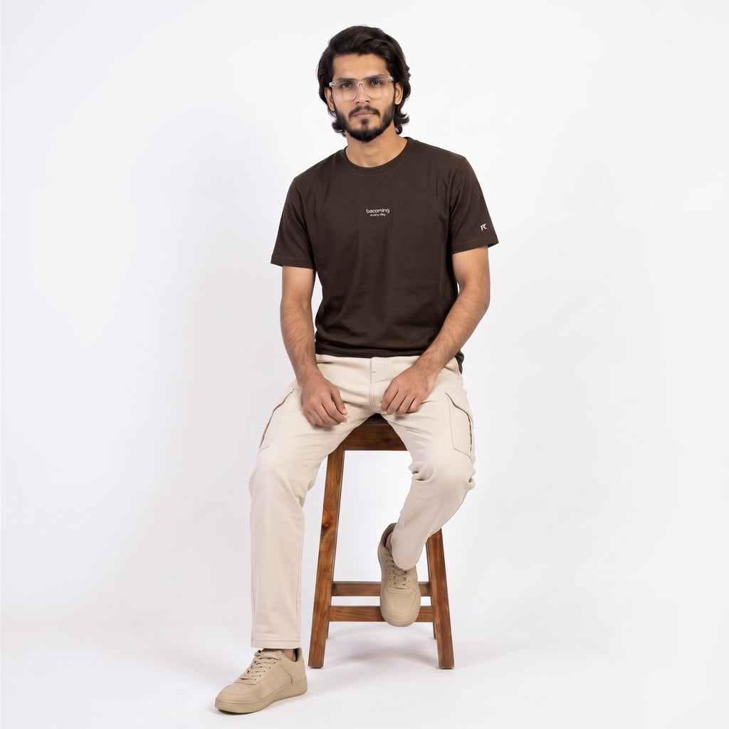 READY “Becoming Every Day” T-Shirt – Chocolate Brown