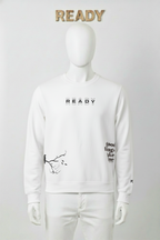 Classic White Graphic Sweatshirt