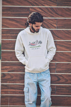 Ready x Hazara: Graphic Off-White Hoodie