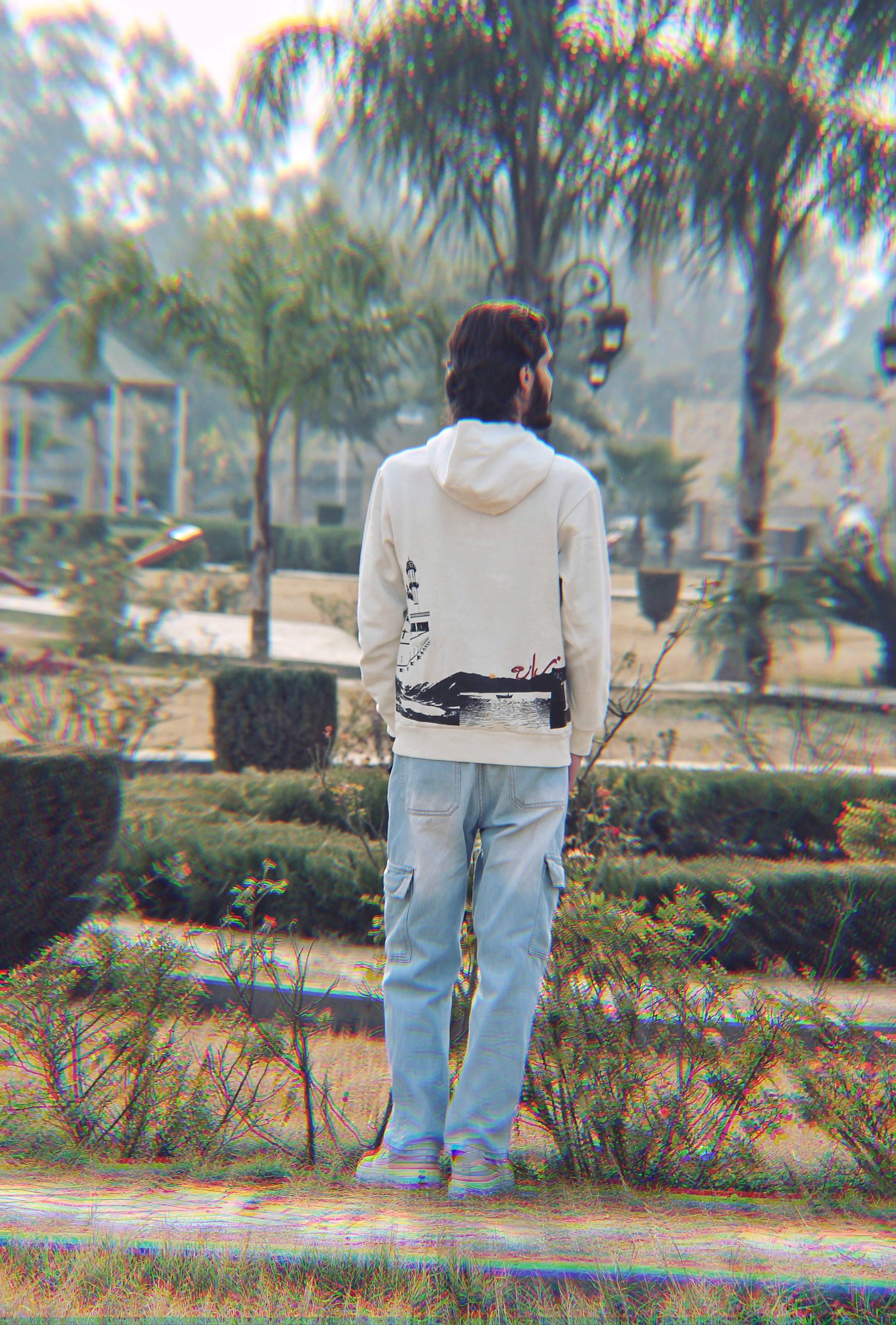 Ready x Hazara: Graphic Off-White Hoodie