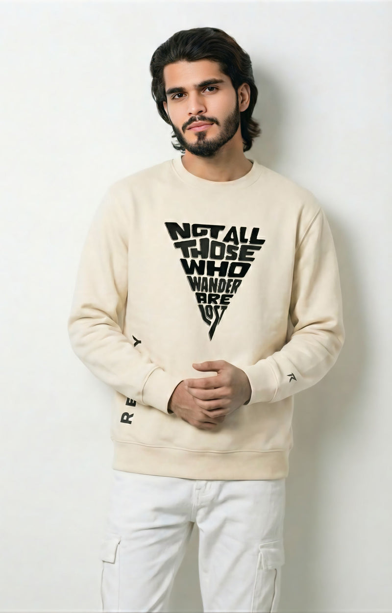 The Wanderer -Lightweight Cream Sweatshirt