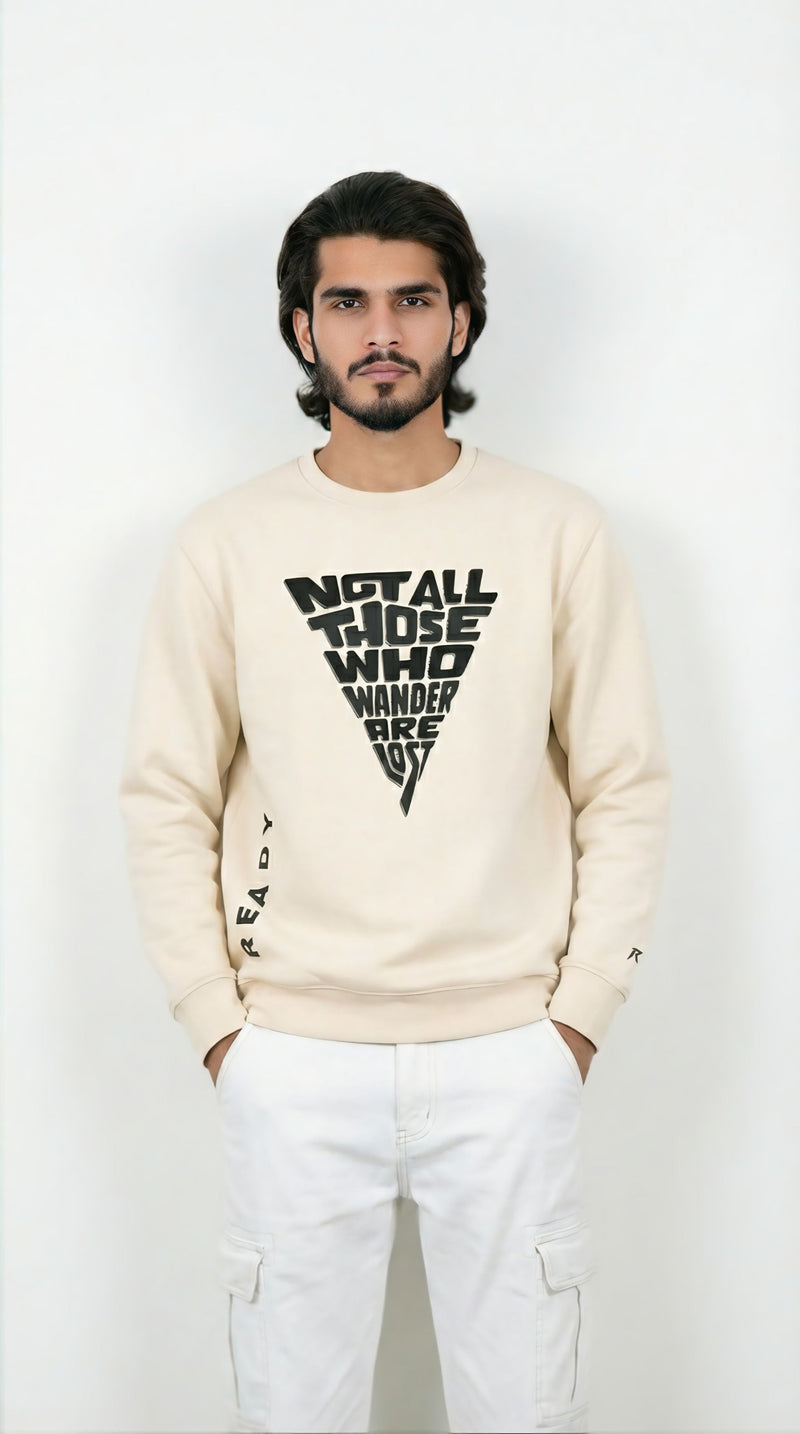 The Wanderer -Lightweight Cream Sweatshirt
