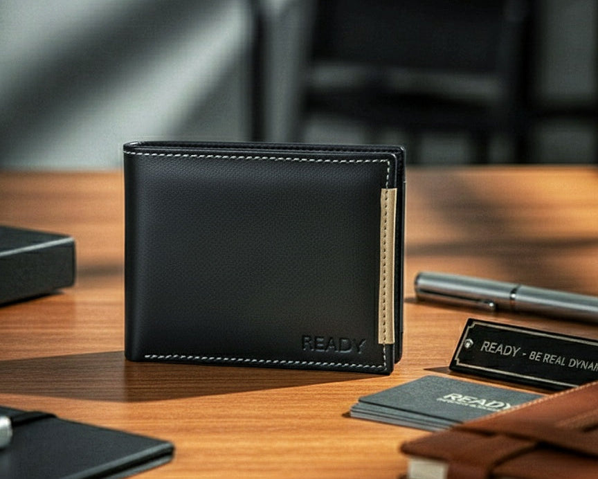 The READY Signature Slim Wallet – 100% Pure Leather